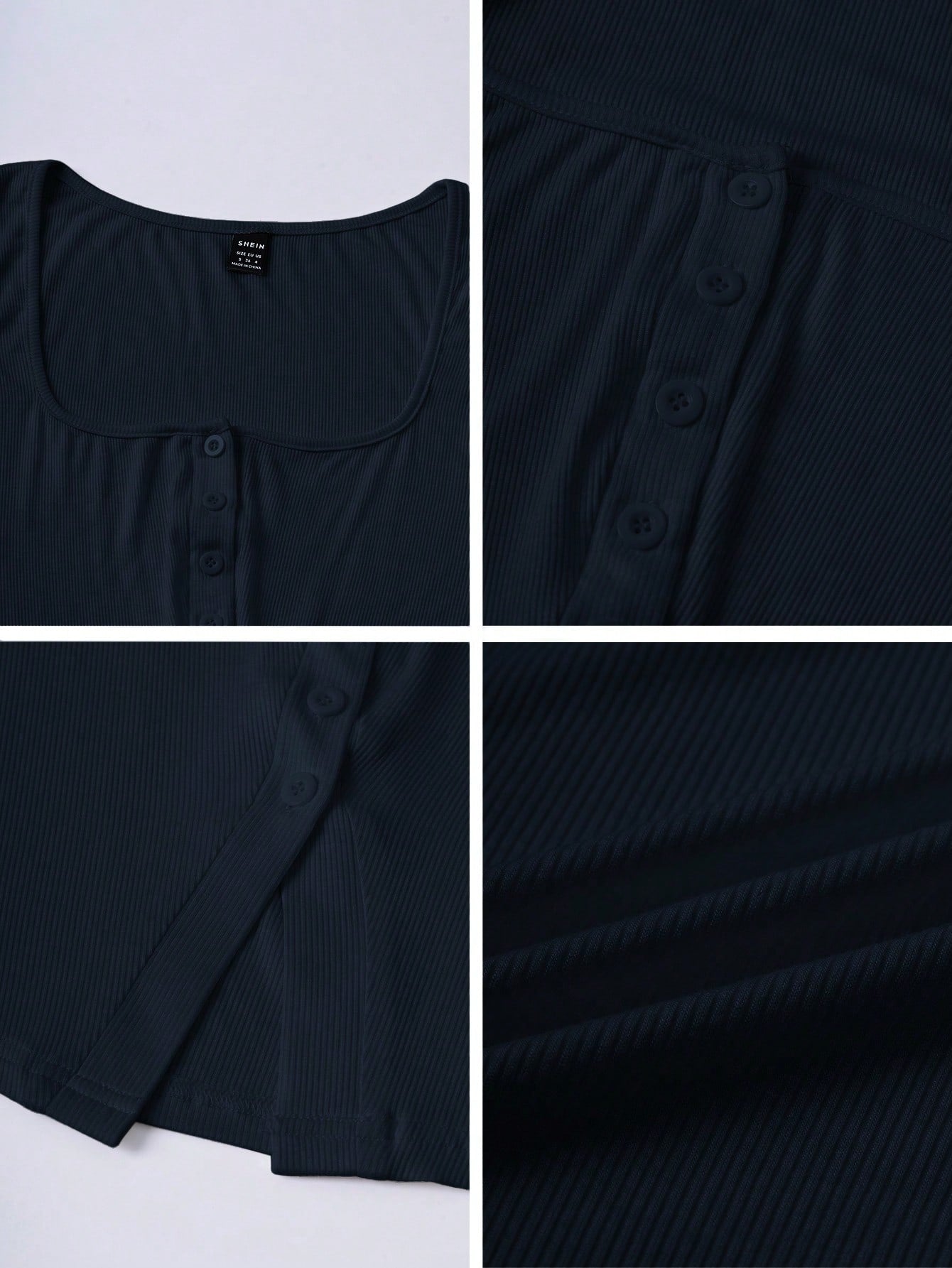 Zielony French Square Neck Sleeveless Cropped Knit Camisole, Open Slit Design, Skinny Fit Chic Top for Summer