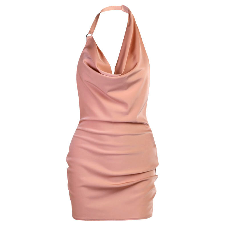 Satin Sizzle: The "I Can't Dance Without Tripping" Summer Mini Dress!