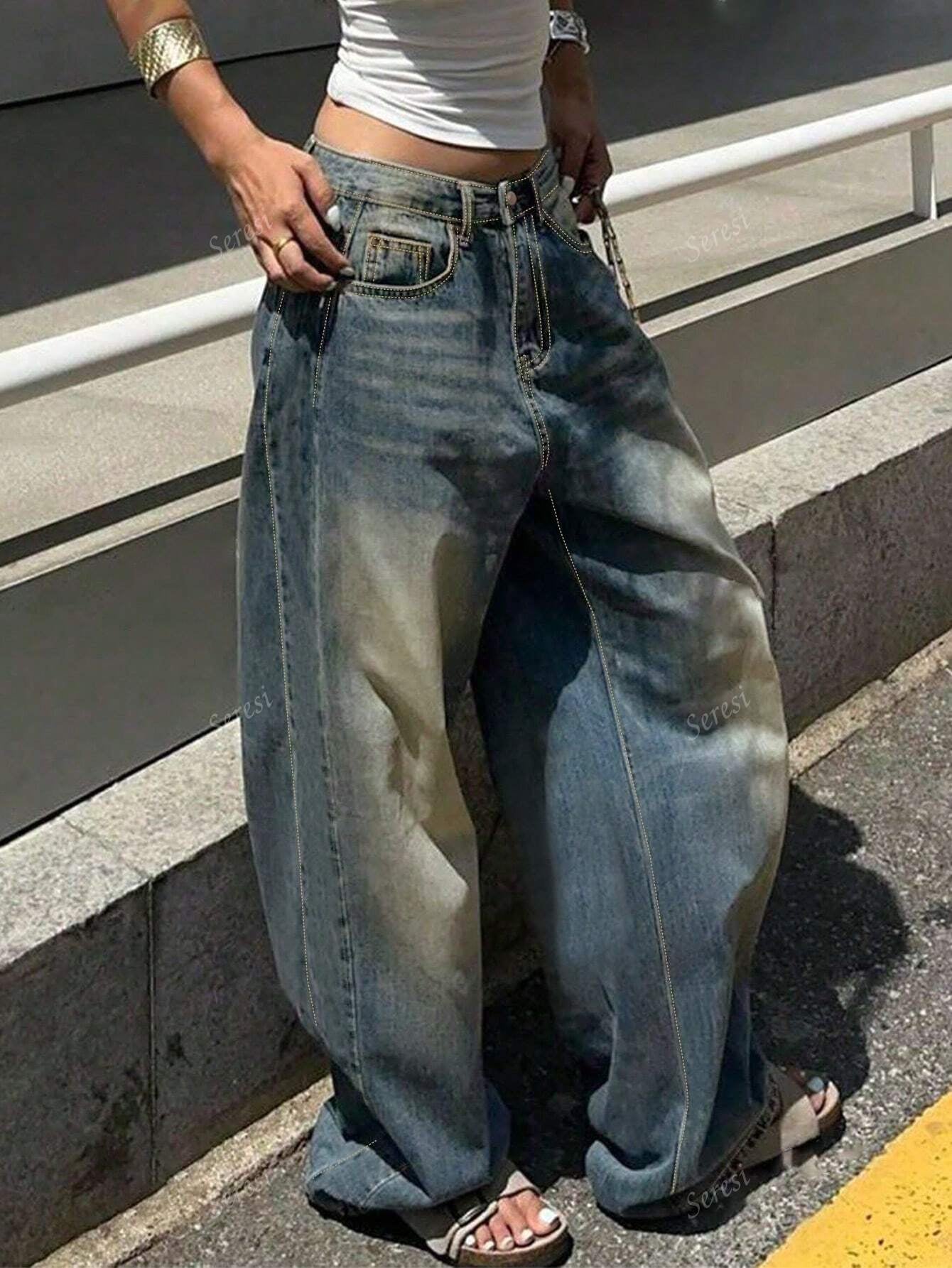 Oversized Boyfriend Style Women'S Casual Jeans