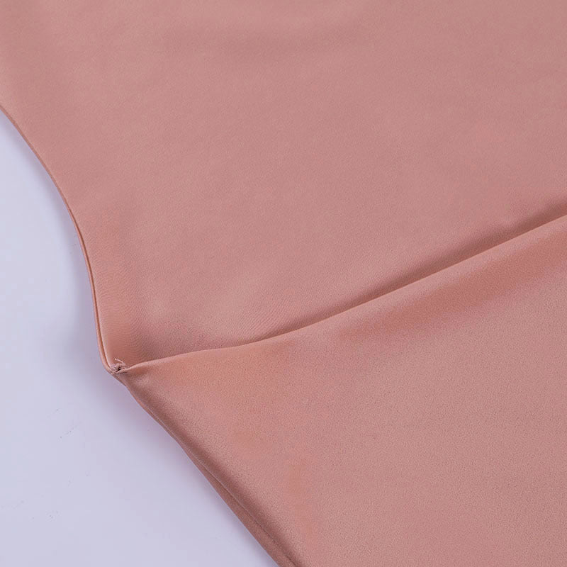 Satin Sizzle: The "I Can't Dance Without Tripping" Summer Mini Dress!