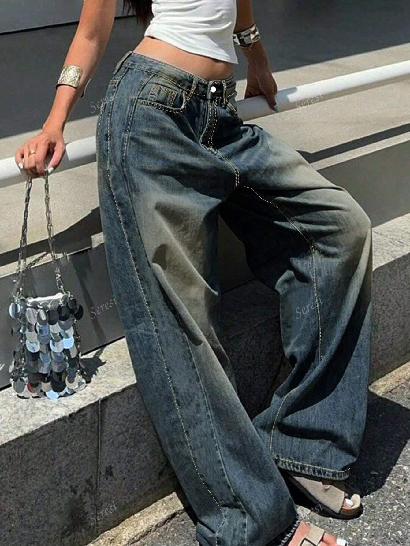 Oversized Boyfriend Style Women'S Casual Jeans