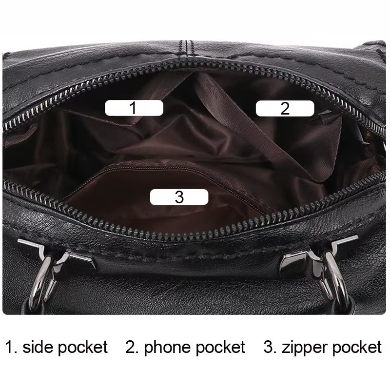 Fashion Elegant Handbag Women Shoulder Bag High Quality Crossbody Bags Designer PU Leather Ladies Hand Bags Tote