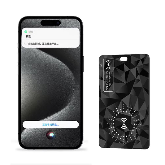 Wallet Tracker Card Wireless Charging Works for Apple Find My Waterproof Smart Tag Wallet Tracker for Effortless Wallet Tracking