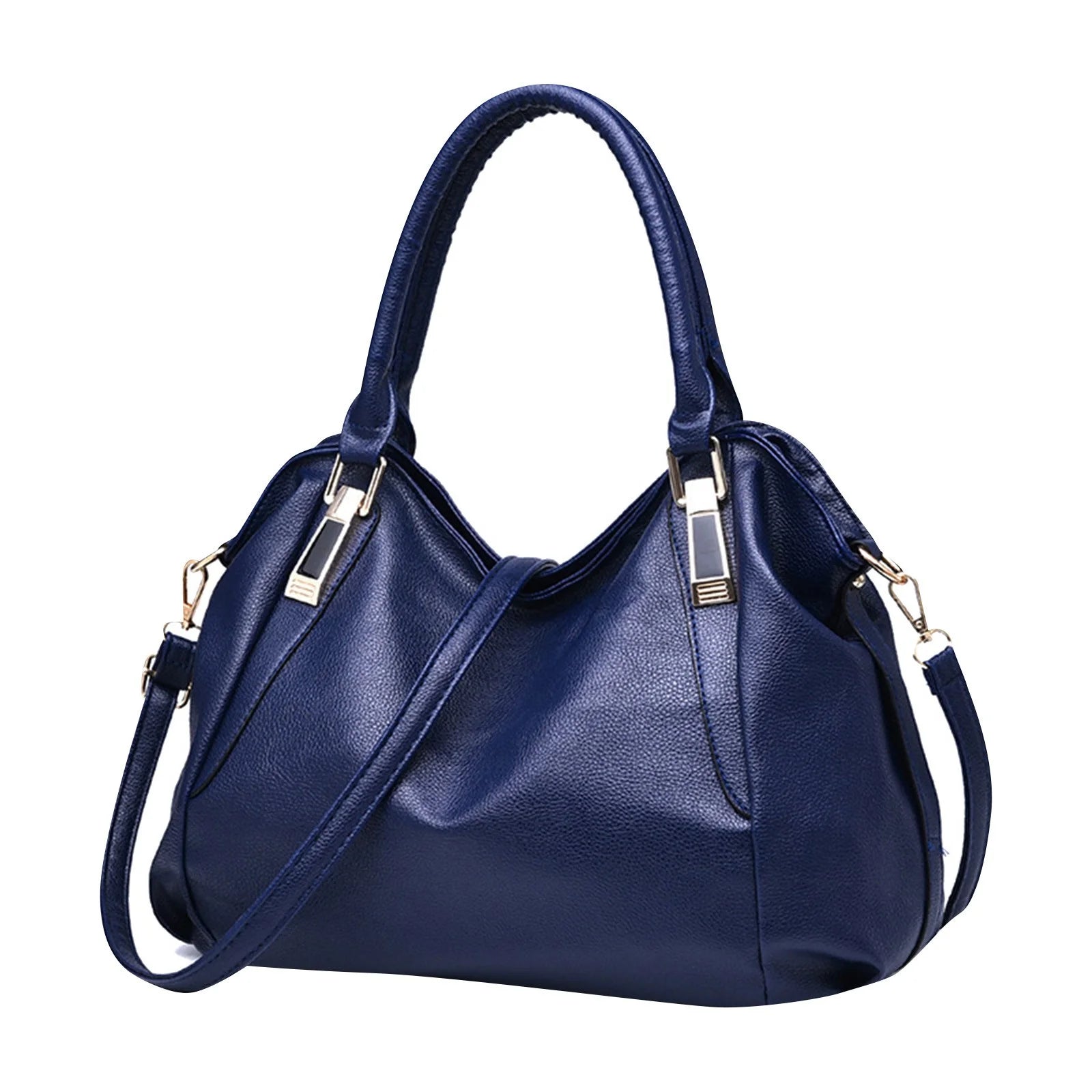 Crossbody Bags for Women Fashion Soft Leather Large Capacity Bag One Shoulder Bag Handbag Dark Blue