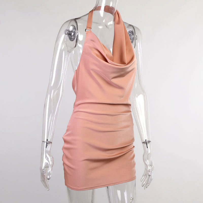Satin Sizzle: The "I Can't Dance Without Tripping" Summer Mini Dress!