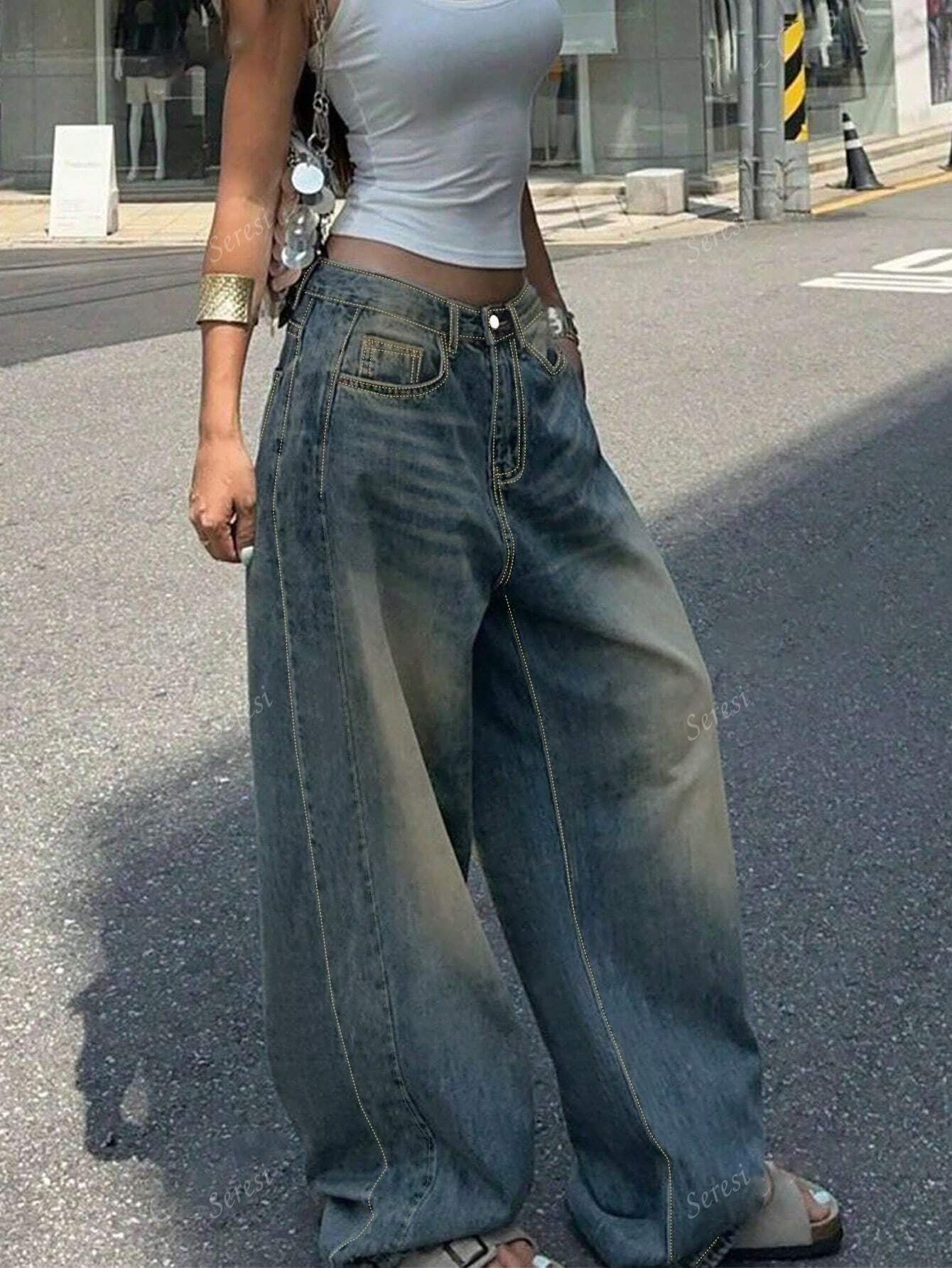 Oversized Boyfriend Style Women'S Casual Jeans